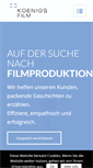 Mobile Screenshot of koenigsfilm.de